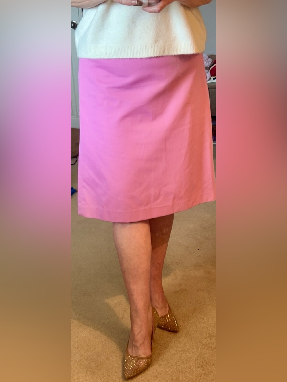 Sandra Angelozzi designer Women’s Pink A-Line Skirt